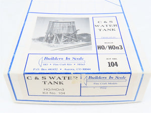 HO 1/87 Builders In Scale Craftsman Kit #104 C&S Water Tank