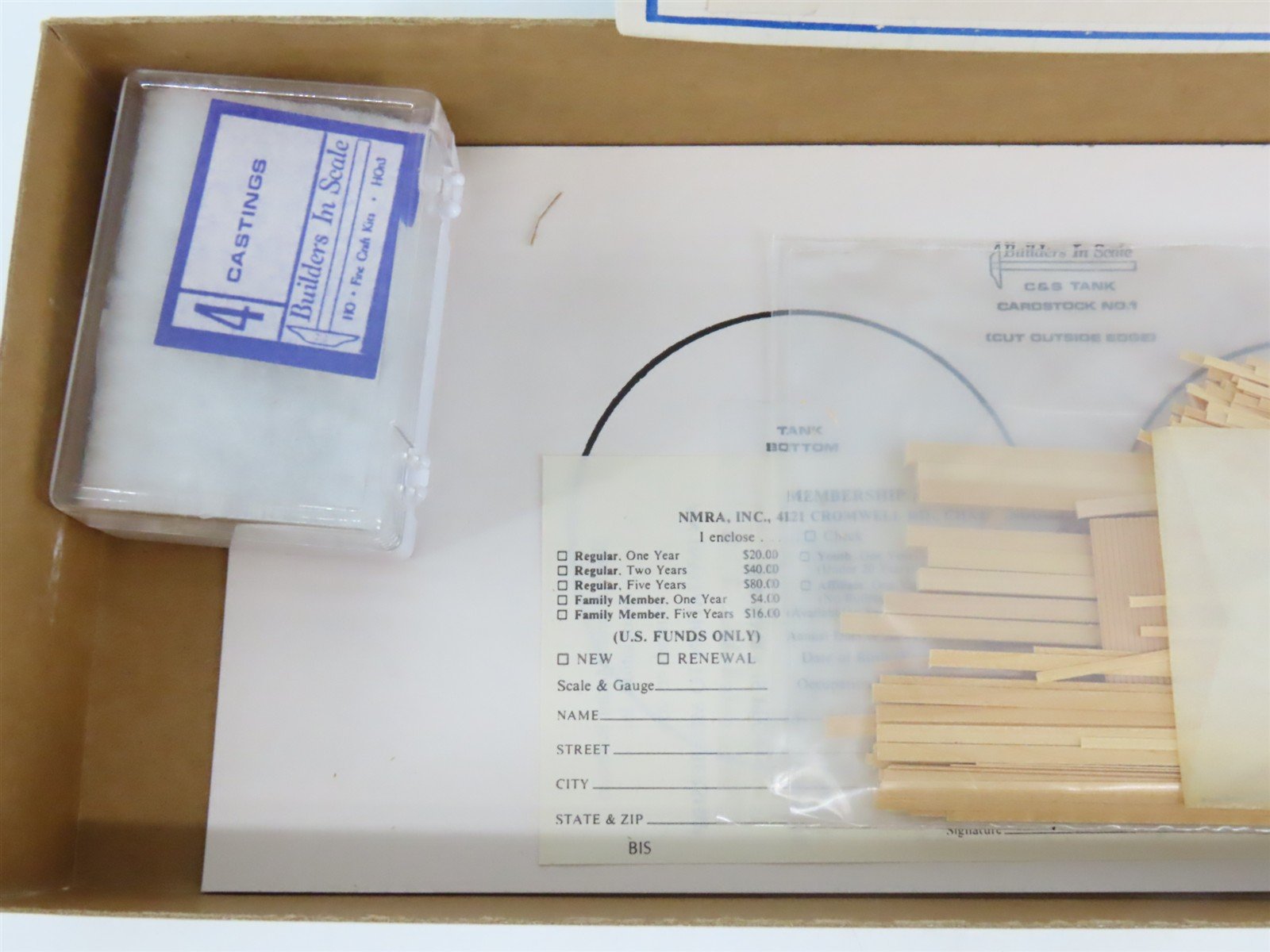 HO 1/87 Builders In Scale Craftsman Kit #104 C&S Water Tank