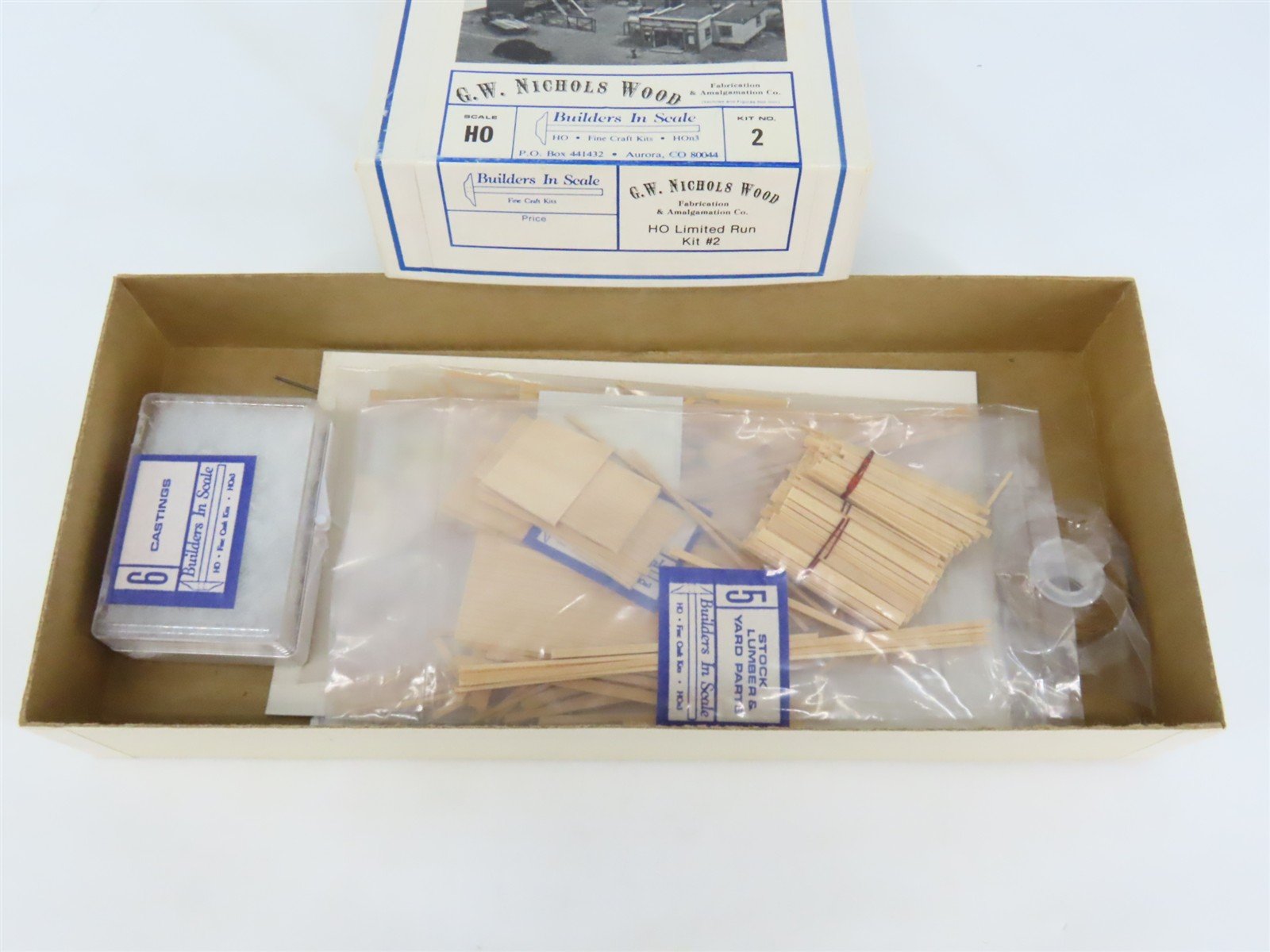HO 1/87 Builders In Scale Craftsman Kit #2 G.W. Nichols Wood