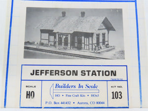 HO 1/87 Builders In Scale Craftsman Kit #103 Jefferson Station