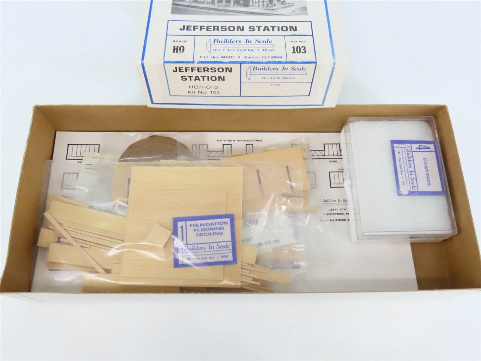 HO 1/87 Builders In Scale Craftsman Kit #103 Jefferson Station
