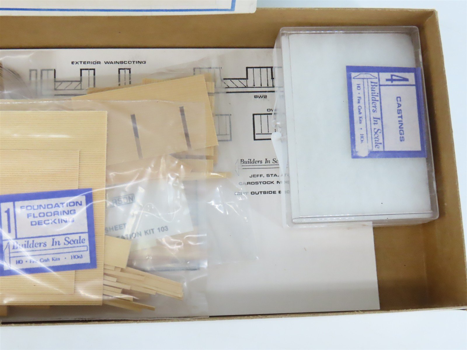 HO 1/87 Builders In Scale Craftsman Kit #103 Jefferson Station