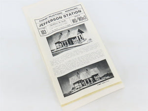 HO 1/87 Builders In Scale Craftsman Kit #103 Jefferson Station