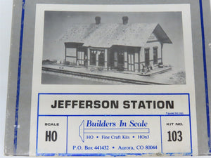HO 1/87 Builders In Scale Craftsman Kit #103 Jefferson Station