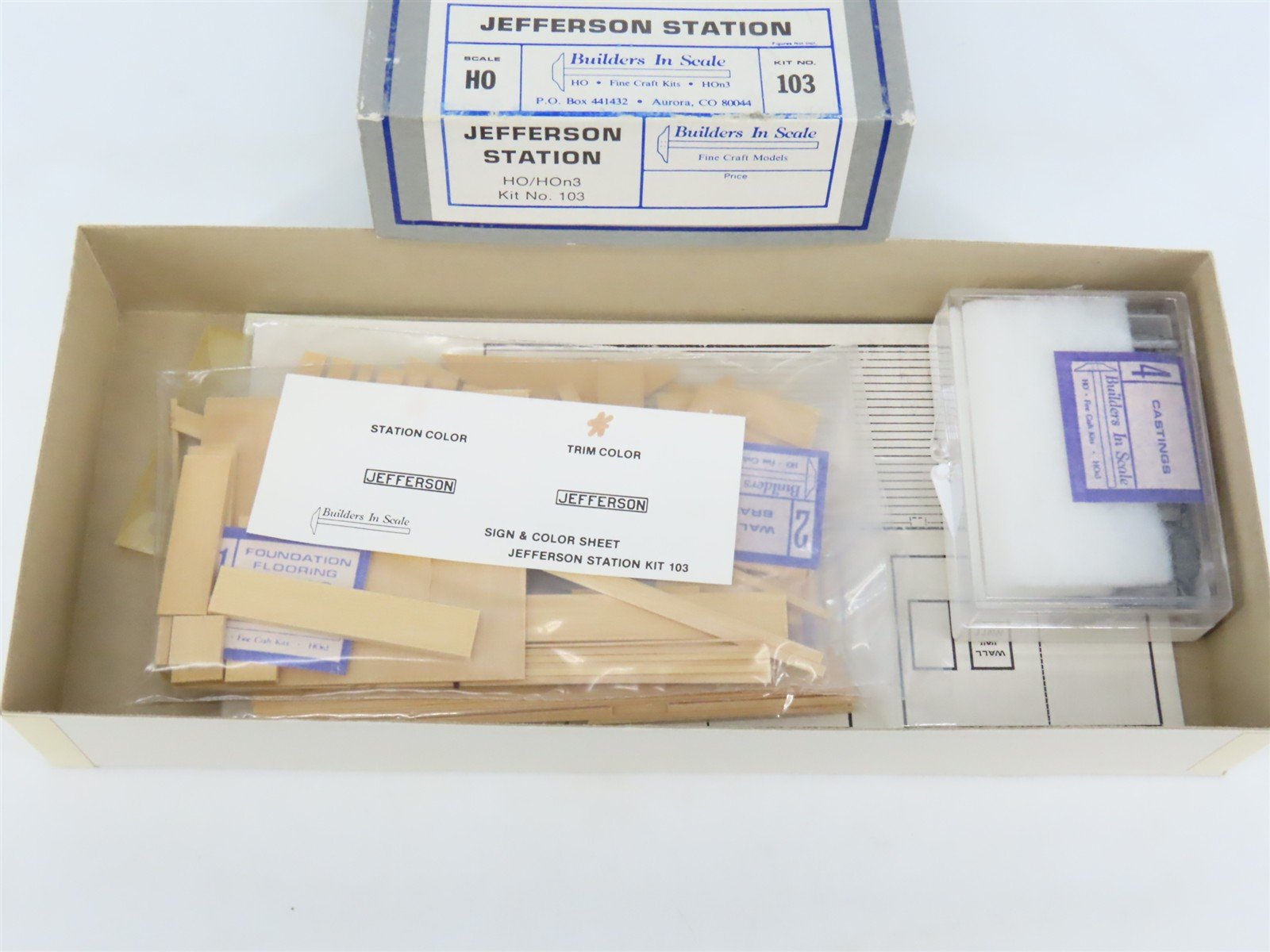 HO 1/87 Builders In Scale Craftsman Kit #103 Jefferson Station
