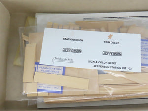 HO 1/87 Builders In Scale Craftsman Kit #103 Jefferson Station