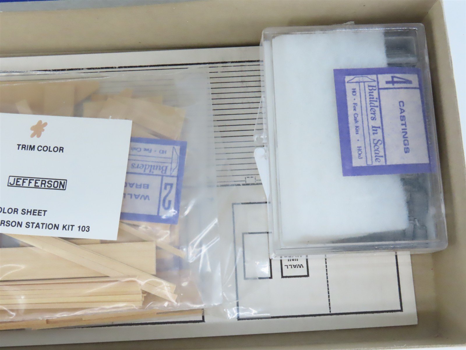 HO 1/87 Builders In Scale Craftsman Kit #103 Jefferson Station