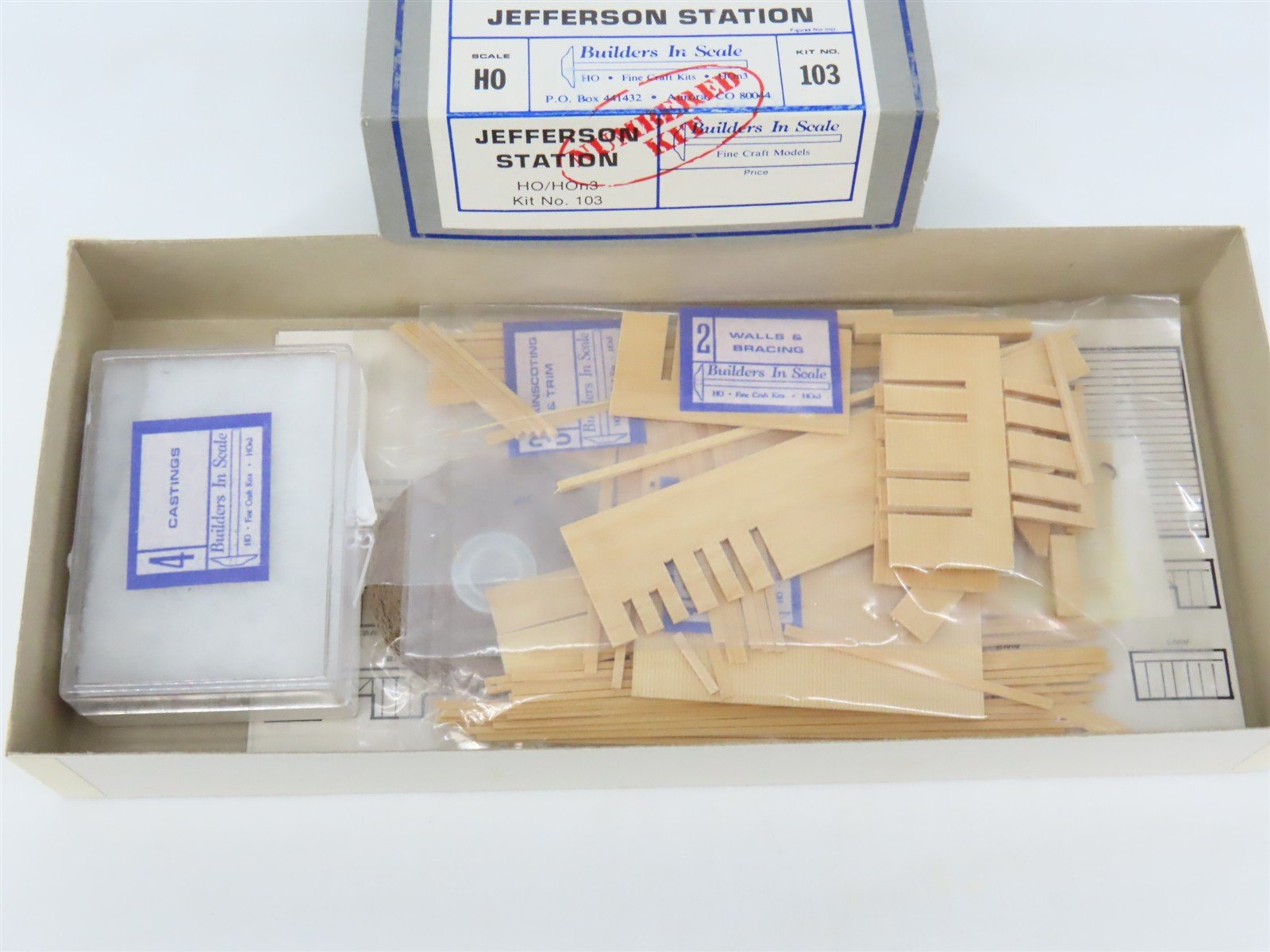 HO 1/87 Builders In Scale Craftsman Kit #103 Jefferson Station
