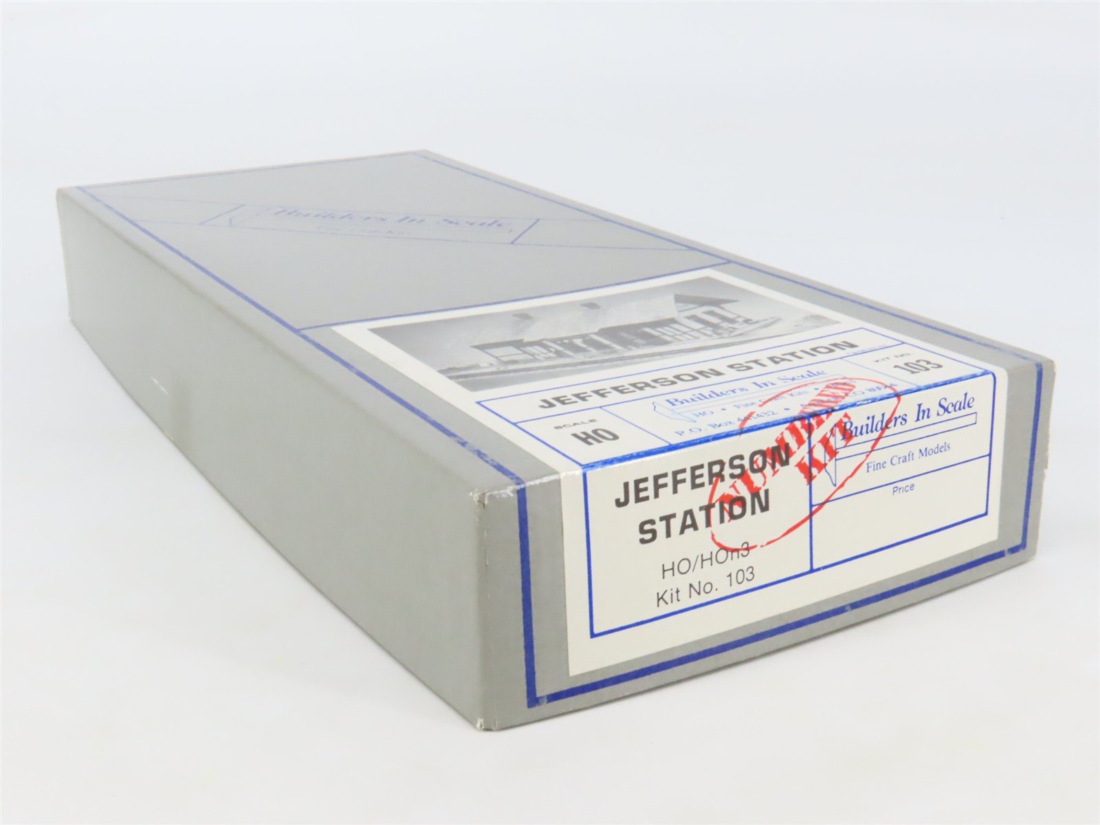 HO 1/87 Builders In Scale Craftsman Kit #103 Jefferson Station