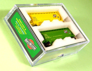 Z Scale FULL THROTTLE FTCOL74 CNW 51' 3-Bay Cylindrical Hoppers - Set #1