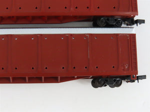 LOT of 3 N Scale Con-Cor 0001-60300 Unlettered Tri-Level Auto Rack Cars