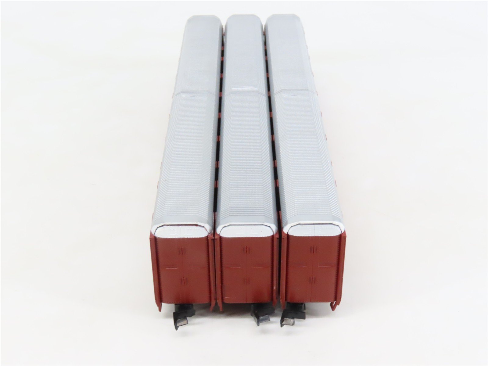 LOT of 3 N Scale Con-Cor 0001-60300 Unlettered Tri-Level Auto Rack Cars