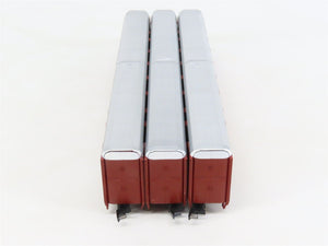 LOT of 3 N Scale Con-Cor 0001-60300 Unlettered Tri-Level Auto Rack Cars