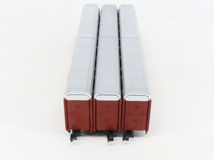 LOT of 3 N Scale Con-Cor 0001-60300 Unlettered Tri-Level Auto Rack Cars