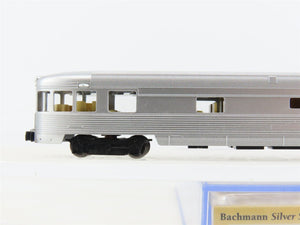 N Bachmann Silver 14554 Unlettered 85' Streamline Fluted Observation Passenger