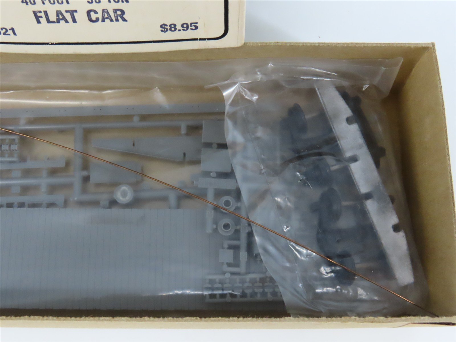 HO Scale The Gould Company Kit #4021 Undecorated 50-Ton 40' Flat Car