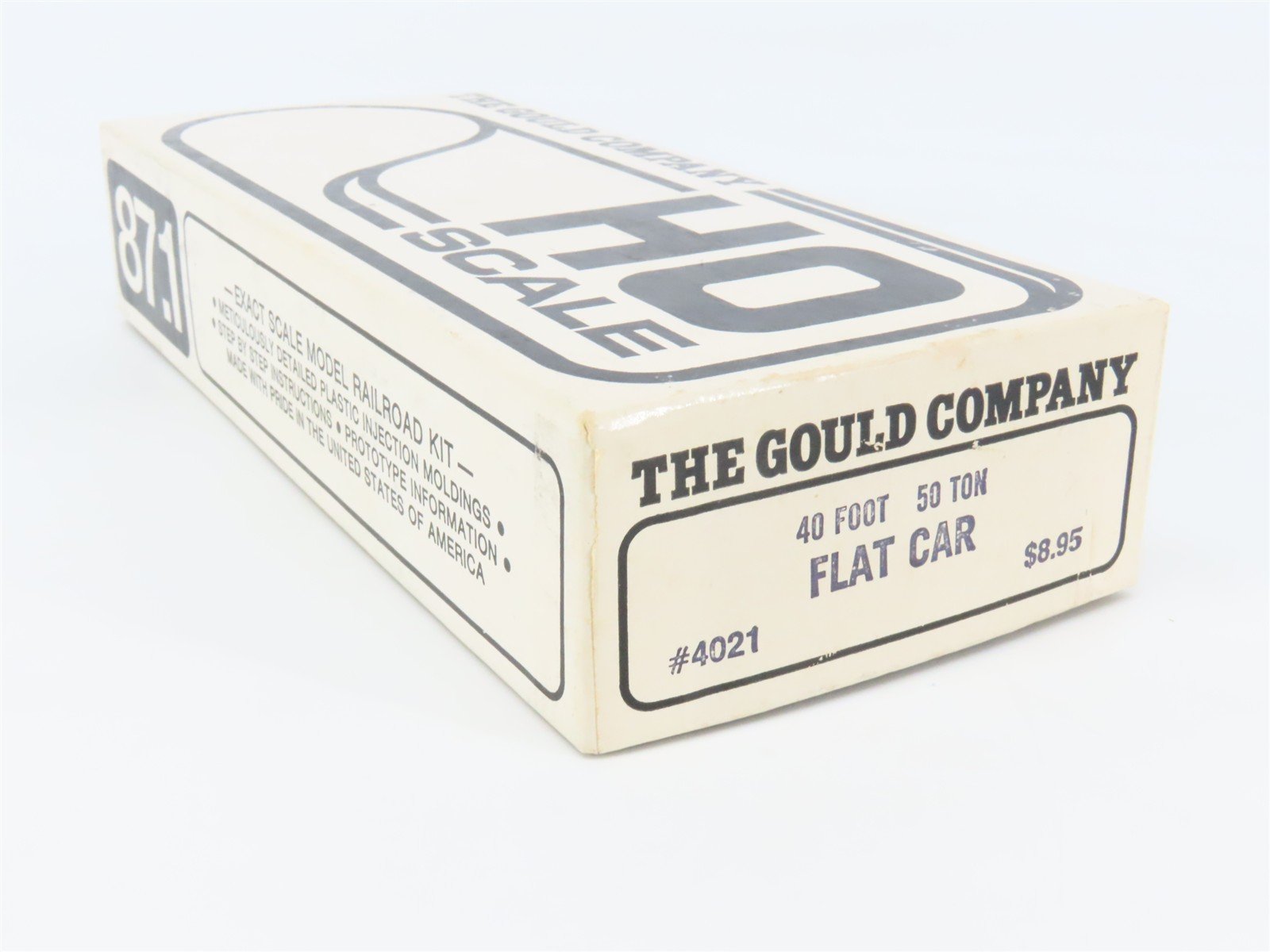 HO Scale The Gould Company Kit #4021 Undecorated 50-Ton 40' Flat Car