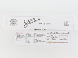 N Scale Bachmann Spectrum 81255 EL Erie Lackawanna EMD F7A/B Diesel Set