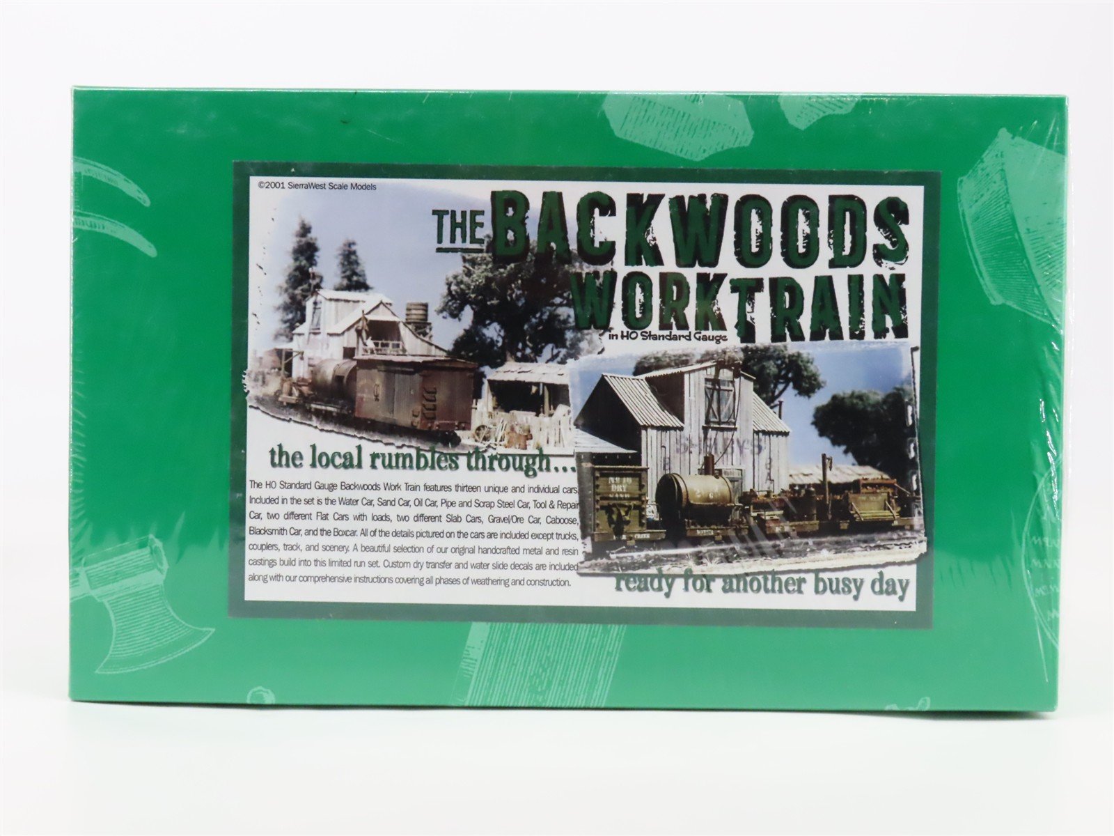 HO Scale Sierra West The Backwood Worktrain Freight Set Kit SEALED