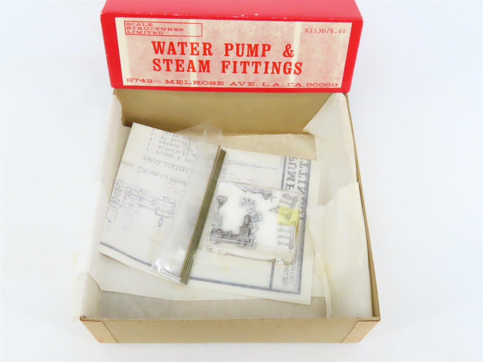 HO 1/87 Scale Structures SS LTD Scenery Kit #K113D Water Pump & Steam Fittings