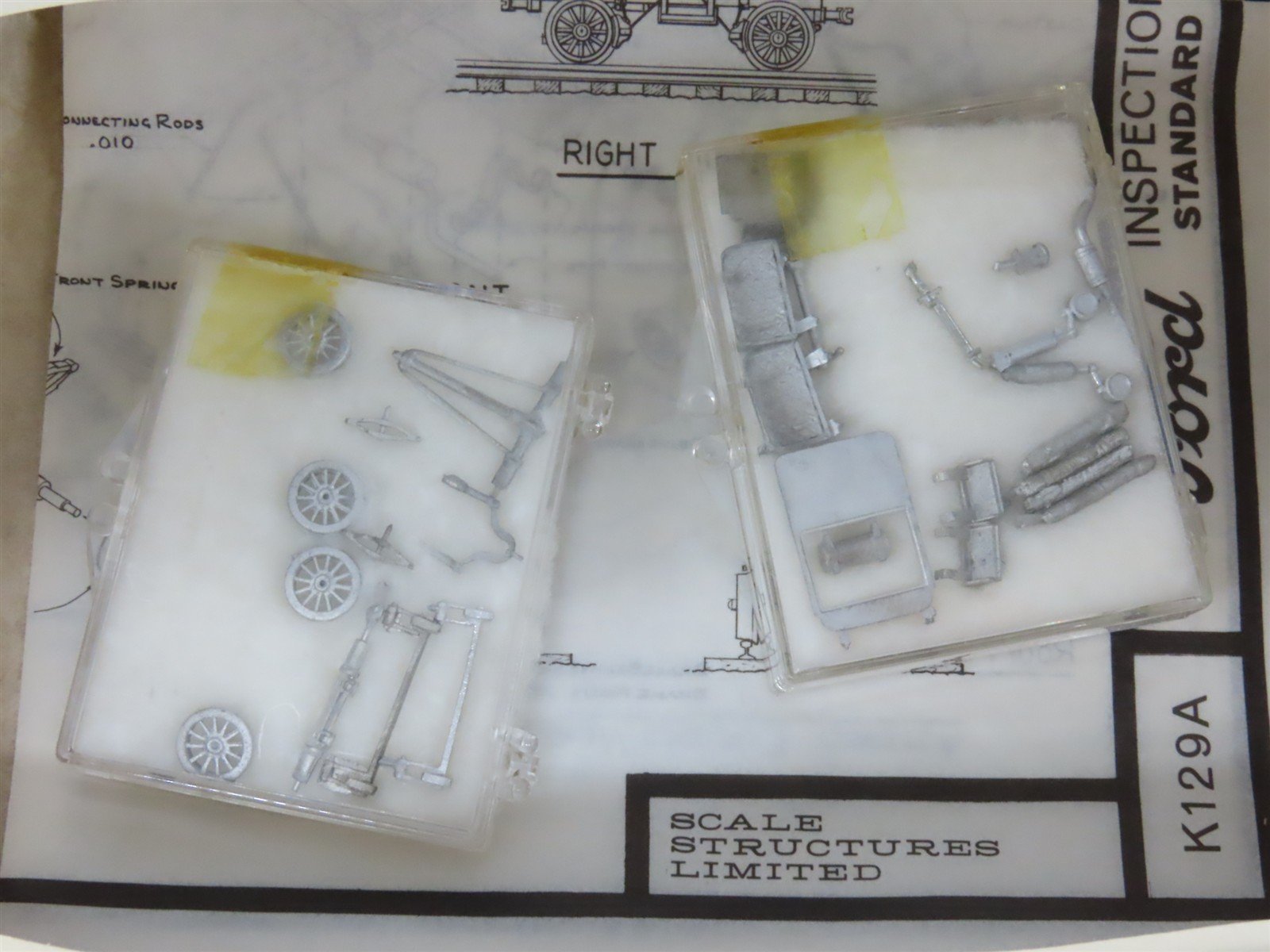 HO 1/87 Scale Structures SS LTD Kit #K129A Ford Standard Gauge Inspection Car