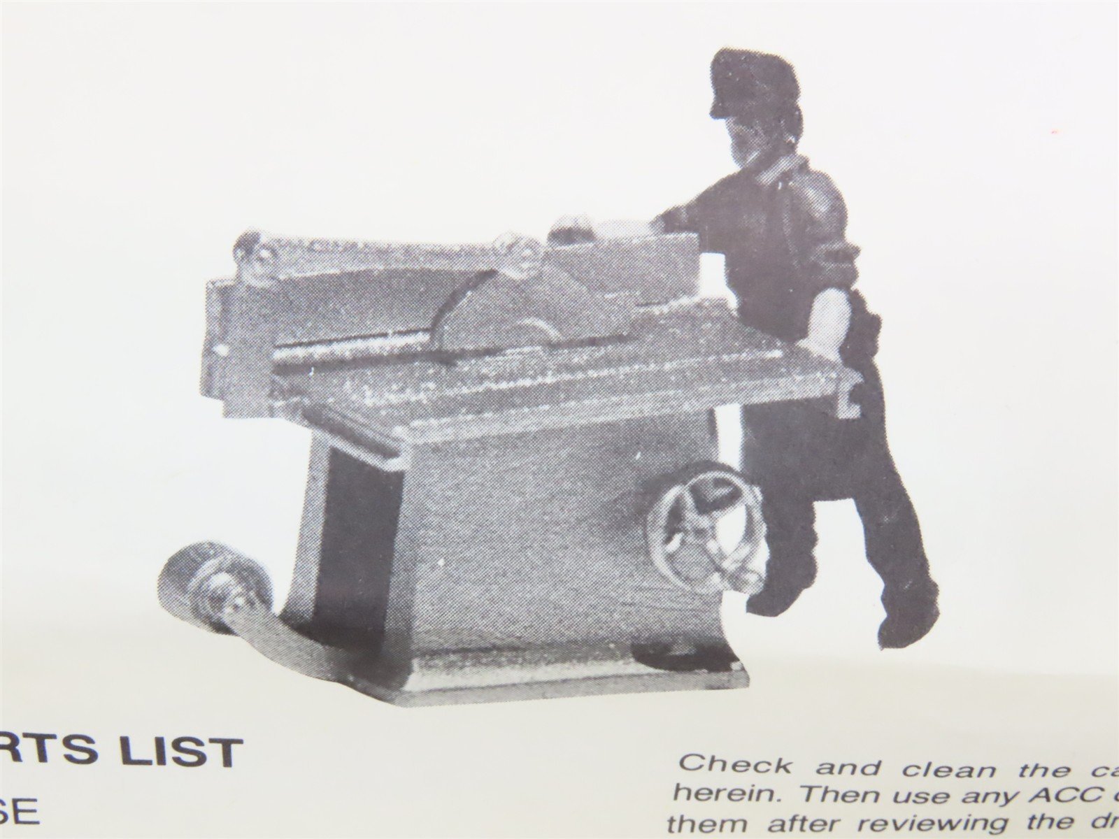 HO Scale Structures SS LTD Scenery Kit #9112 Small Table Saw w/ Operator Figure