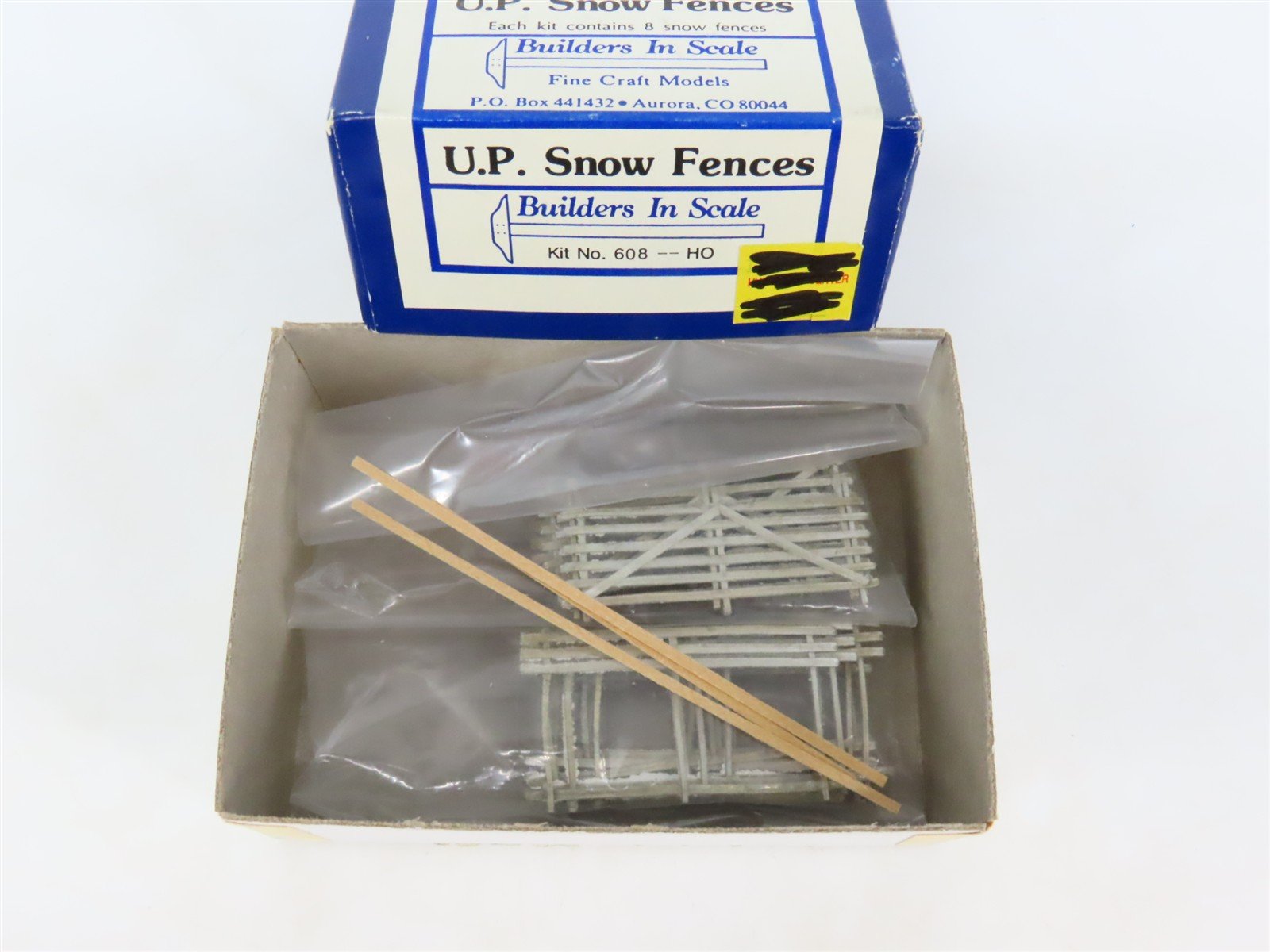 HO 1/87 Builders In Scale Evening Express Kit #608 UP Snow Fences