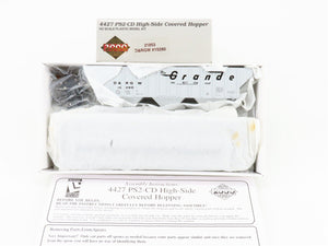 HO Proto 2000 Kit 21853 D&RGW Rio Grande PS2-CD 3-Bay Covered Hopper #15280