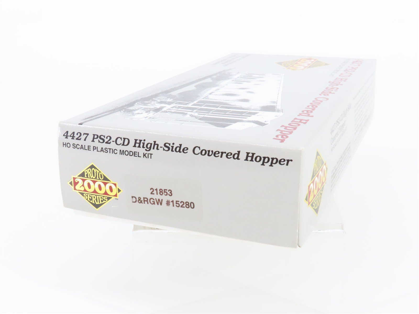 HO Proto 2000 Kit 21853 D&RGW Rio Grande PS2-CD 3-Bay Covered Hopper #15280