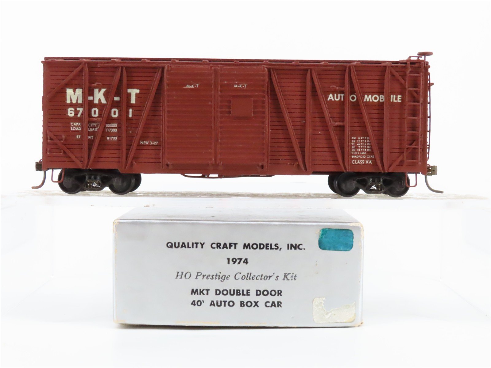 HO Scale Quality Craft MKT 40' Auto Box Car #67001 - Custom - Upgraded