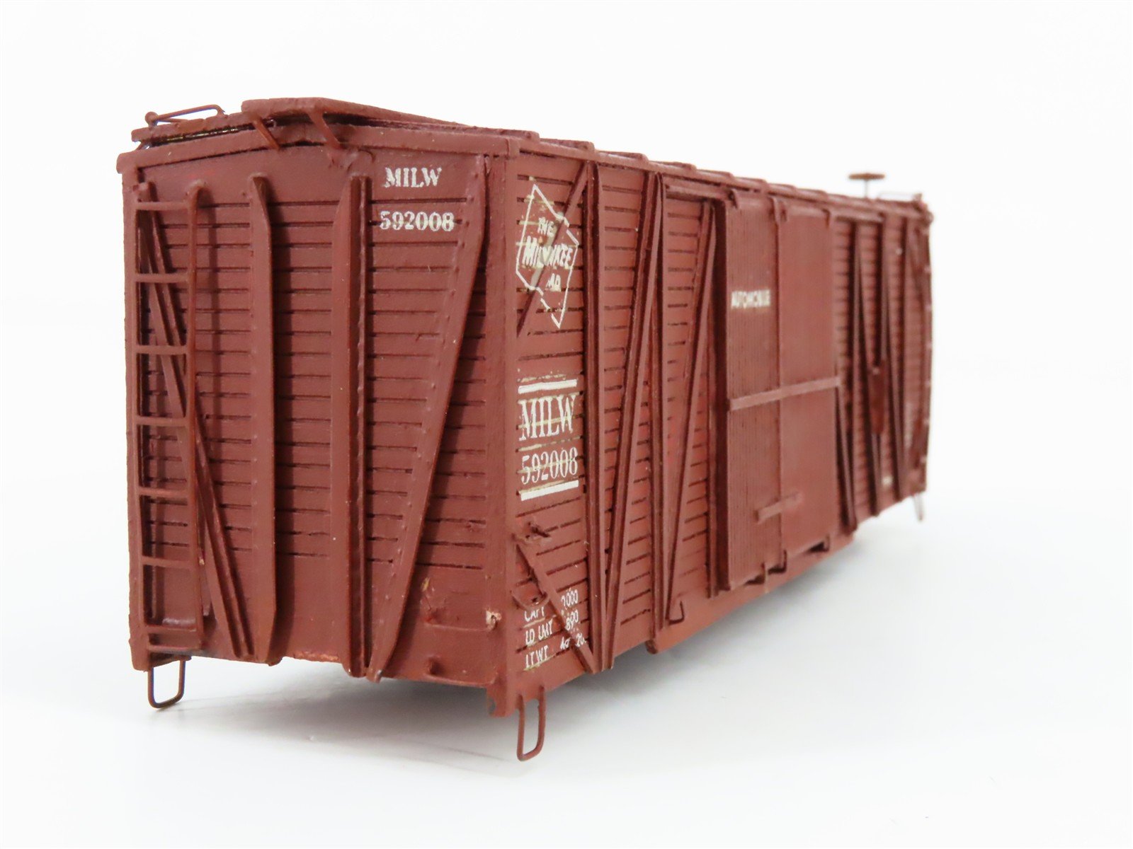HO Quality Craft MILW Milwaukee Rd 40' Auto Box Car #592008 - Custom - Upgraded