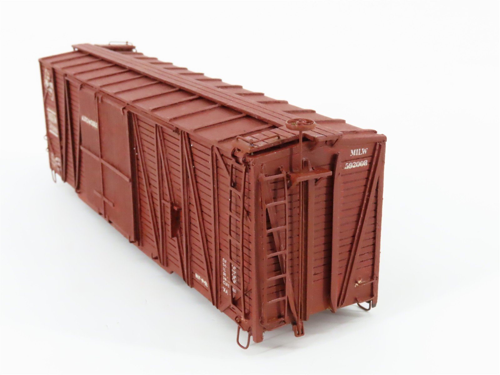 HO Quality Craft MILW Milwaukee Rd 40' Auto Box Car #592008 - Custom - Upgraded