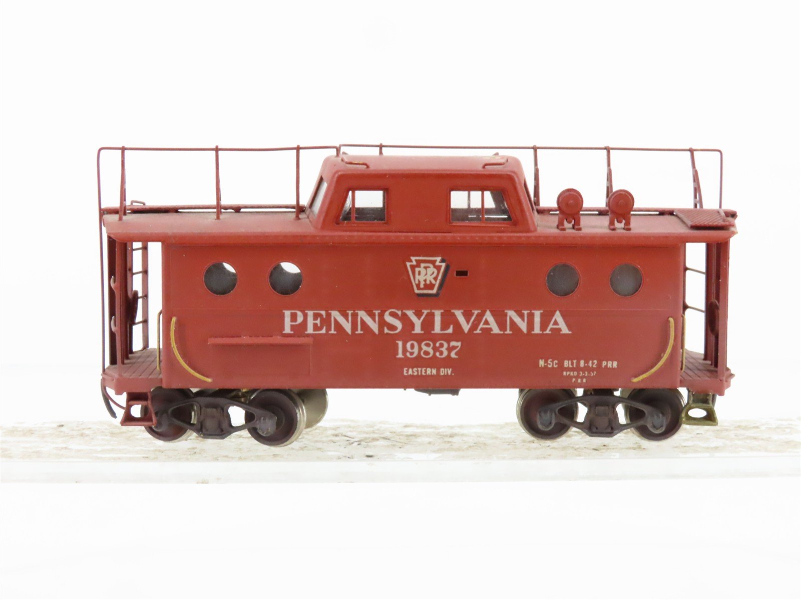 HO Scale ALCO Models BRASS PRR N5C Center Cupola Steel Caboose #19837 - CUSTOM