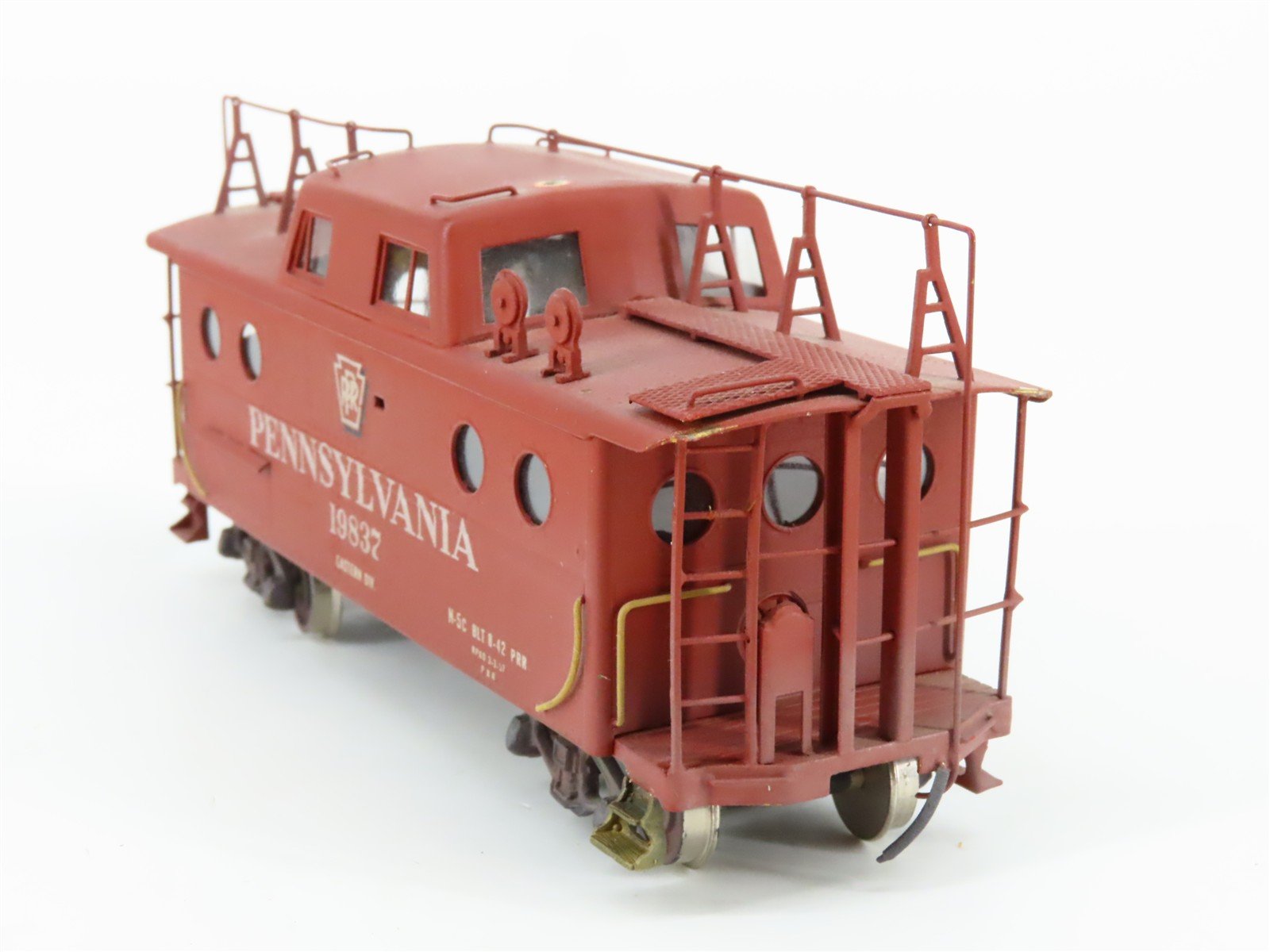 HO Scale ALCO Models BRASS PRR N5C Center Cupola Steel Caboose #19837 - CUSTOM