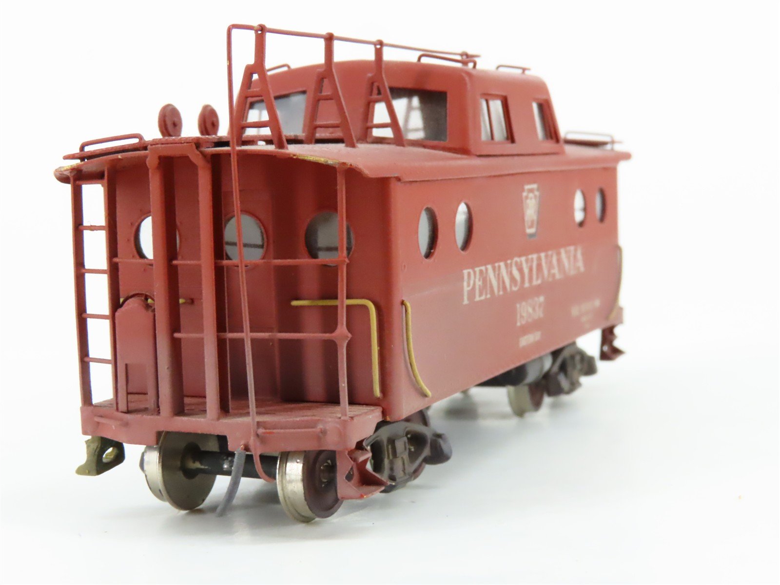 HO Scale ALCO Models BRASS PRR N5C Center Cupola Steel Caboose #19837 - CUSTOM