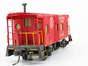 HO Scale Lambert BRASS B&O Wagon-Top Bay Window Steel Caboose #C2807 - CUSTOM