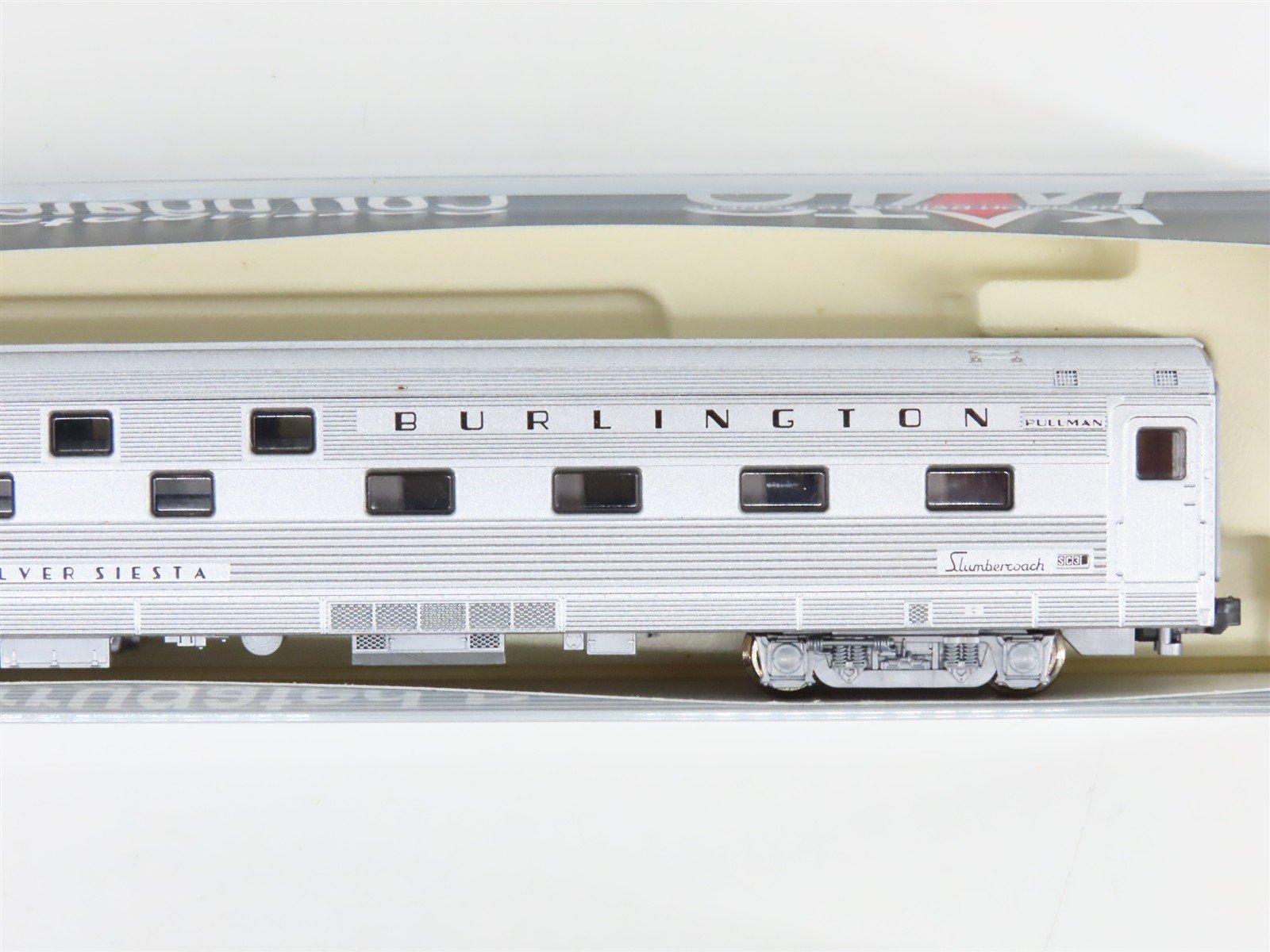 N Scale KATO CB&Q Burlington Route Corrugated Passenger 3-Car Set