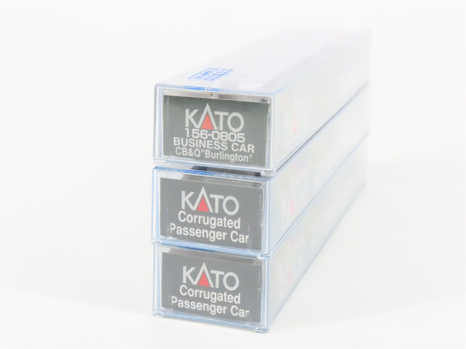 N Scale KATO CB&Q Burlington Route Corrugated Passenger 3-Car Set
