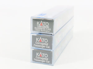 N Scale KATO CB&Q Burlington Route Corrugated Passenger 3-Car Set