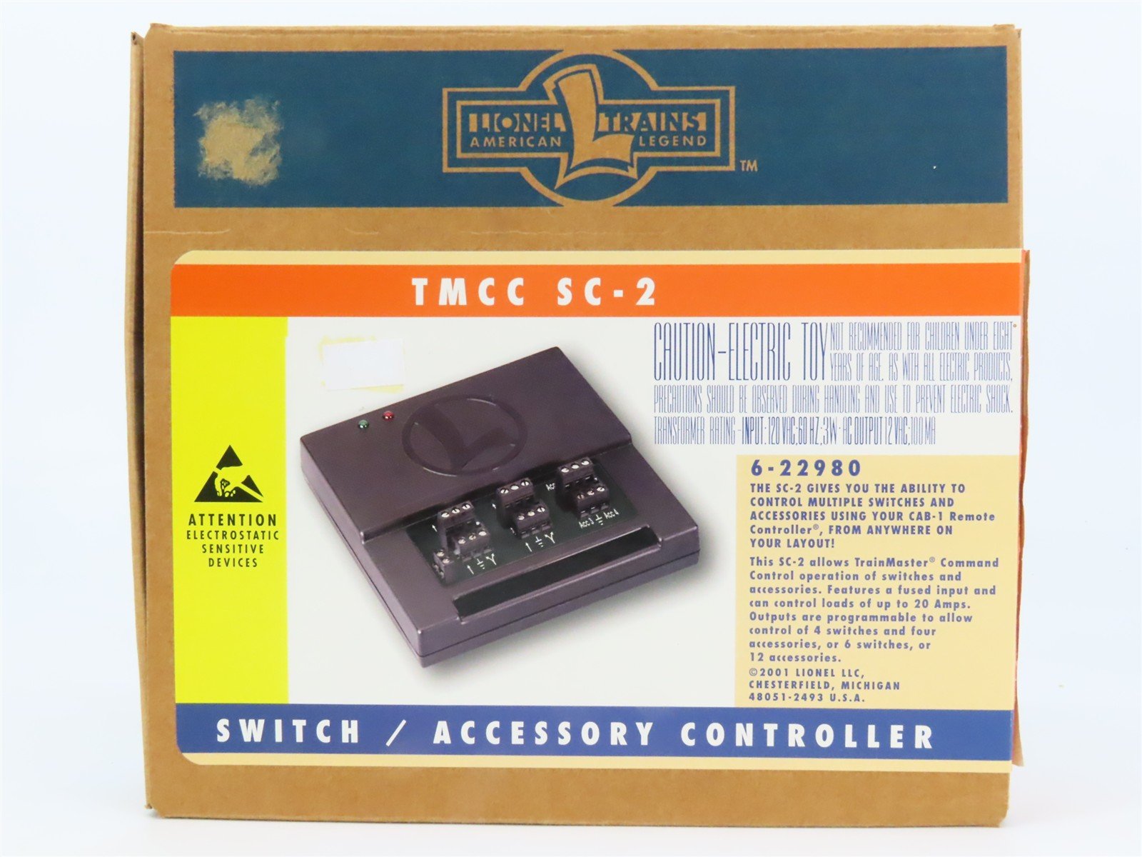 Lionel 6-22980 TMCC SC-2 Switch & Accessory Controller