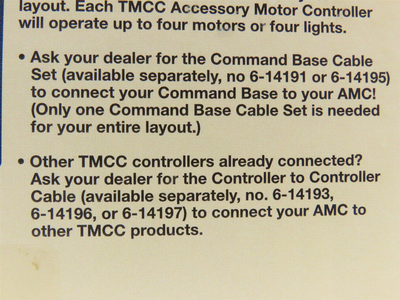 Lionel 6-14183 TMCC AMC Accessory Motor Controller - SEALED