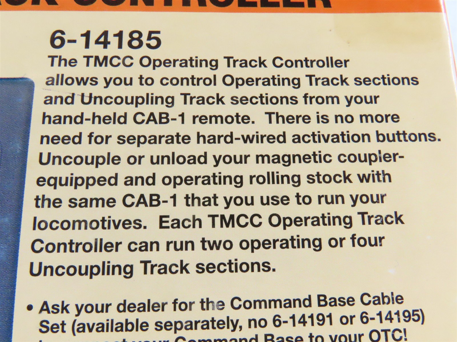 Lionel 6-14185 TMCC OTC Operating Track Controller - SEALED