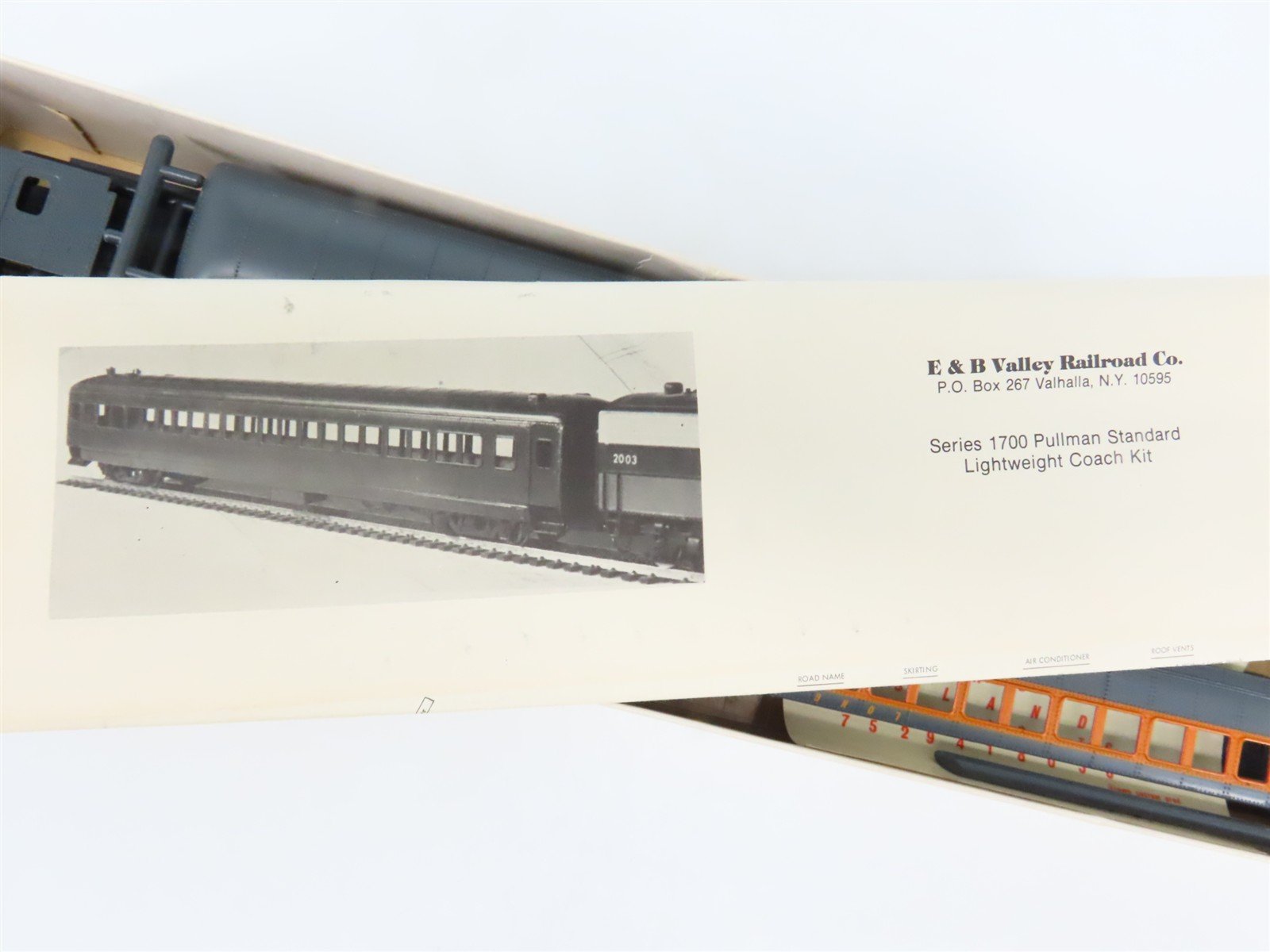 HO Scale E&B Valley Kit LIRR Long Island Lightweight Pullman Coach Passenger Car