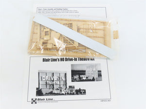 HO 1/87 Scale Blair Line Laser-cut Wood Kit #168 Drive-In Theatre