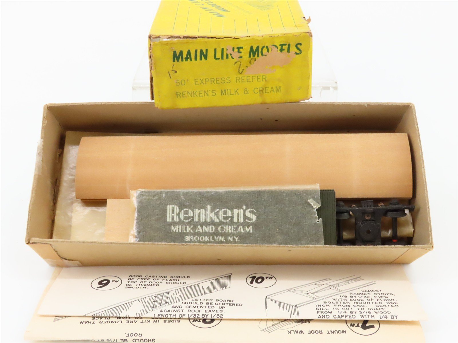 HO Scale Main Line Models Kit GPEX Renken's Milk & Cream 50' Express Reefer #769