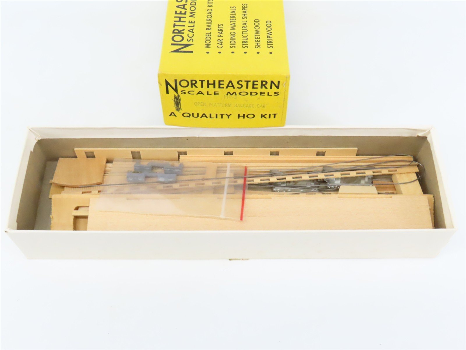 HO Scale Northeastern Scale Models Kit HP-3 Open Platform Baggage Passenger Car