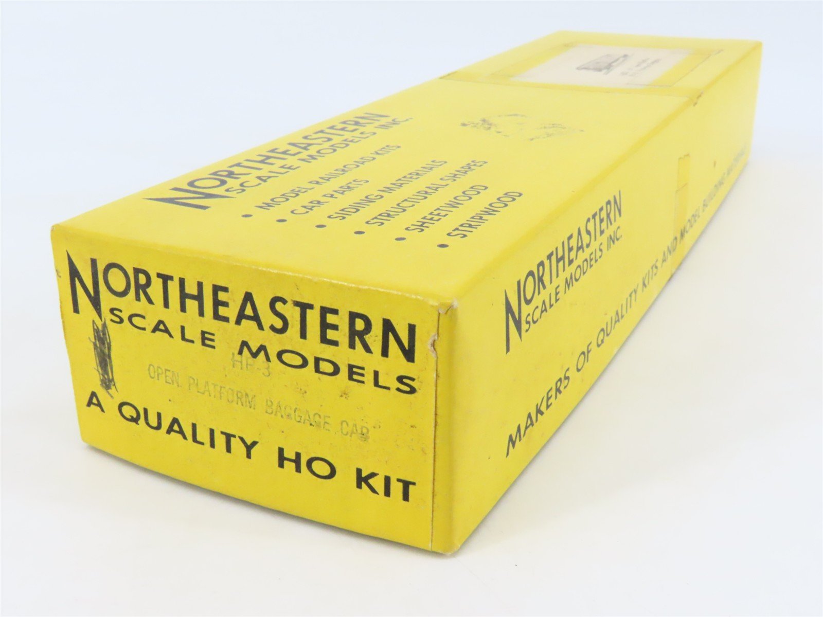 HO Scale Northeastern Scale Models Kit HP-3 Open Platform Baggage Passenger Car