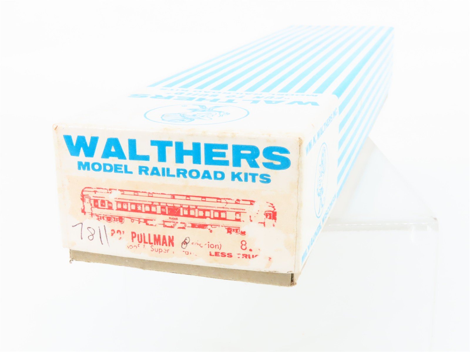 HO Scale Walthers Kit #7811 Undecorated 80' 8-Section Pullman Passenger Car