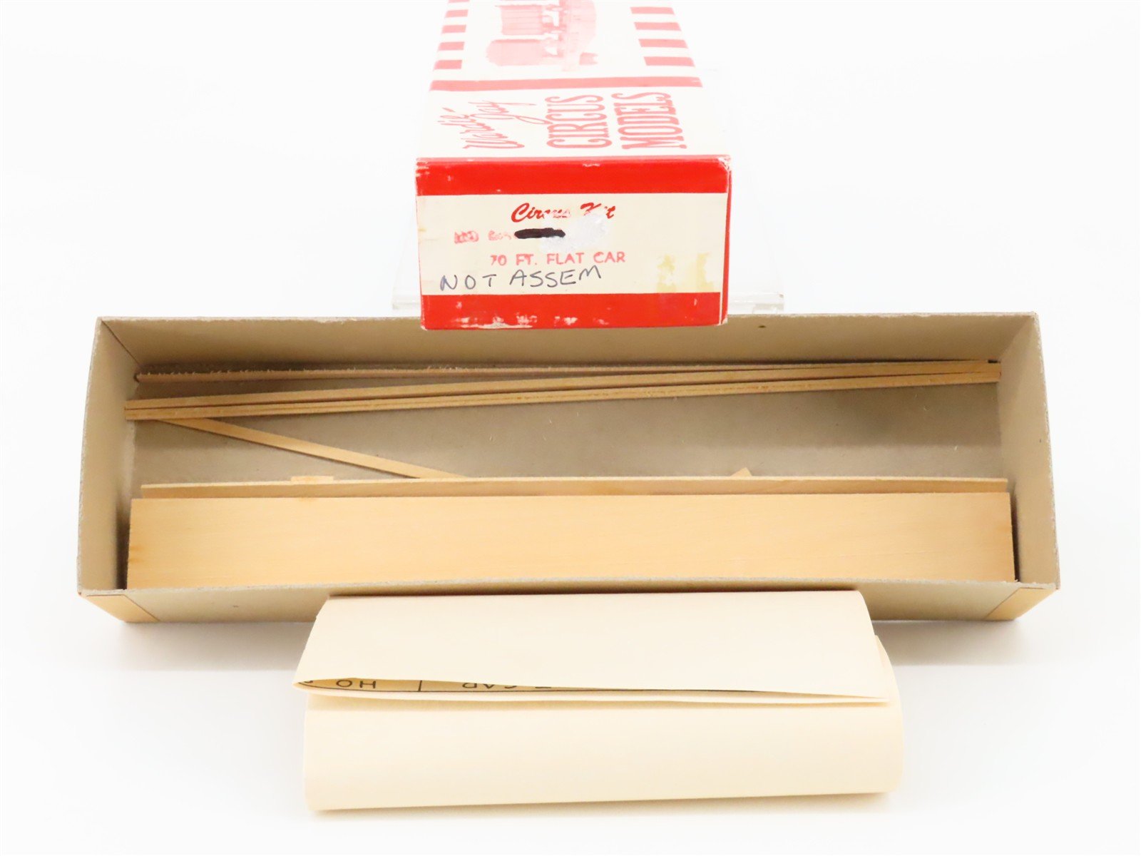 HO Scale Wardie-Jay Craftsman Kit Undecorated 70' Circus Flat Car