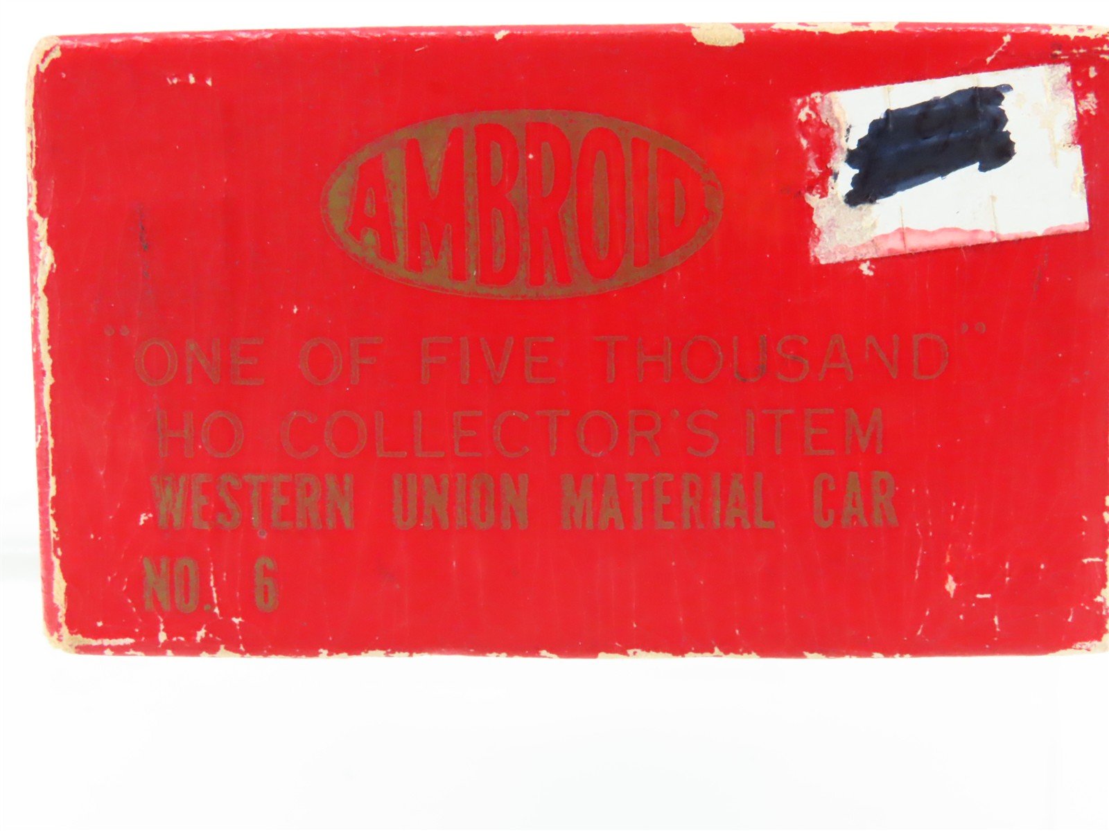 HO Scale Ambroid Craftsman Kit #6 Western Union Material Car